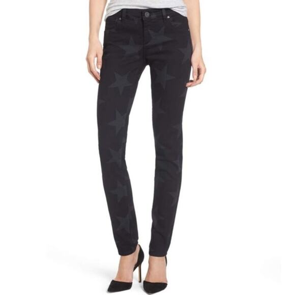 Kut from the Kloth Mia Toothpick Skinny Star Print Jean // 4 - Picture 1 of 10
